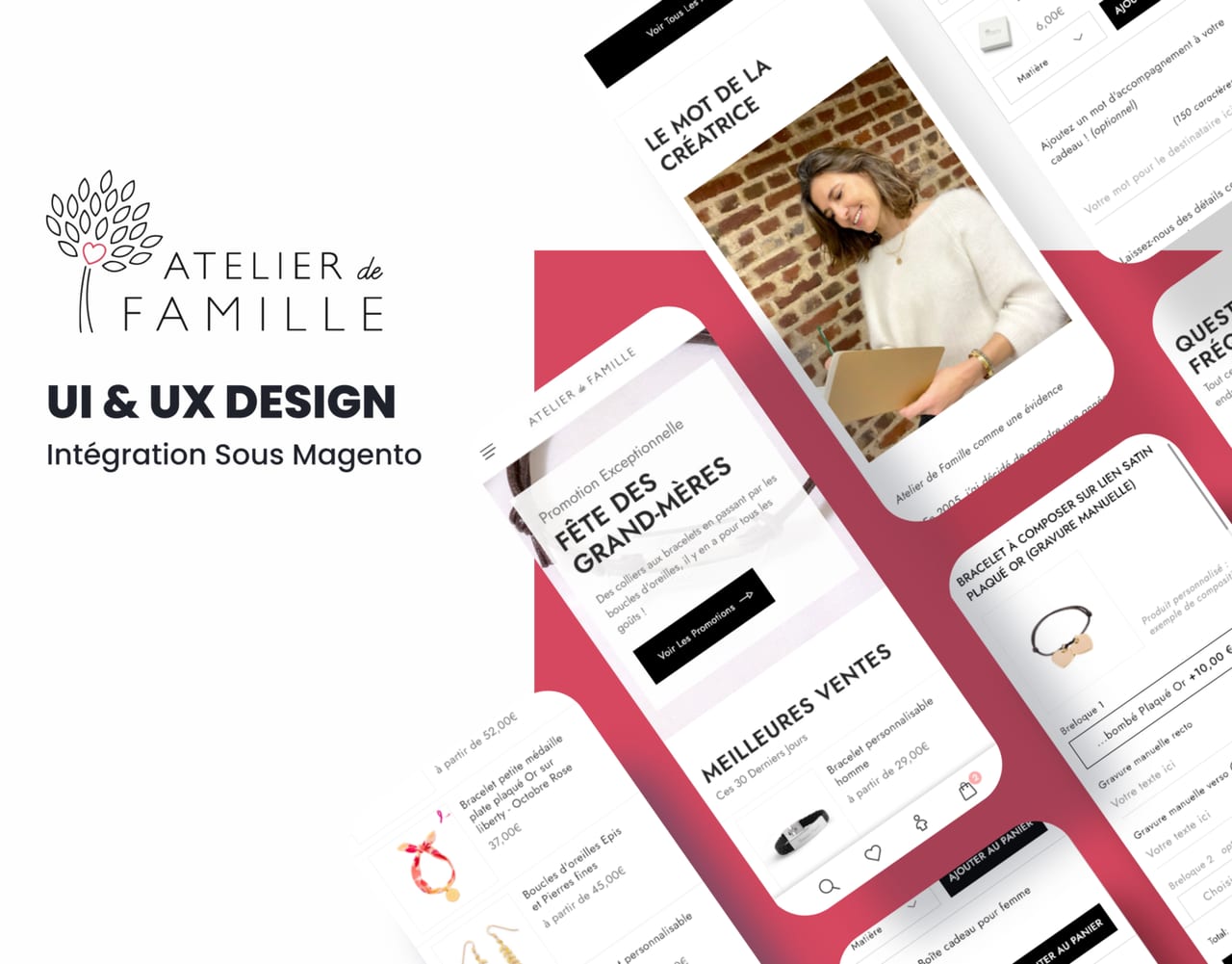 Atelier de Famille - Refonte site web